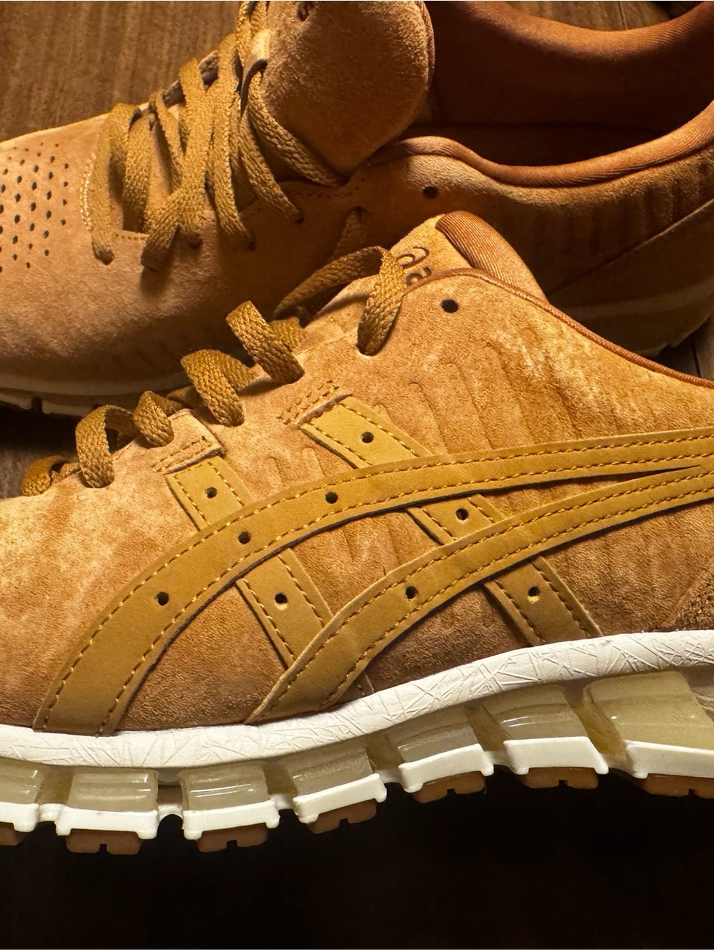 ASICS Gel-Quantum 360 4 LE Caramel Suede Sneakers Men’s 10 EU 44 1021A105